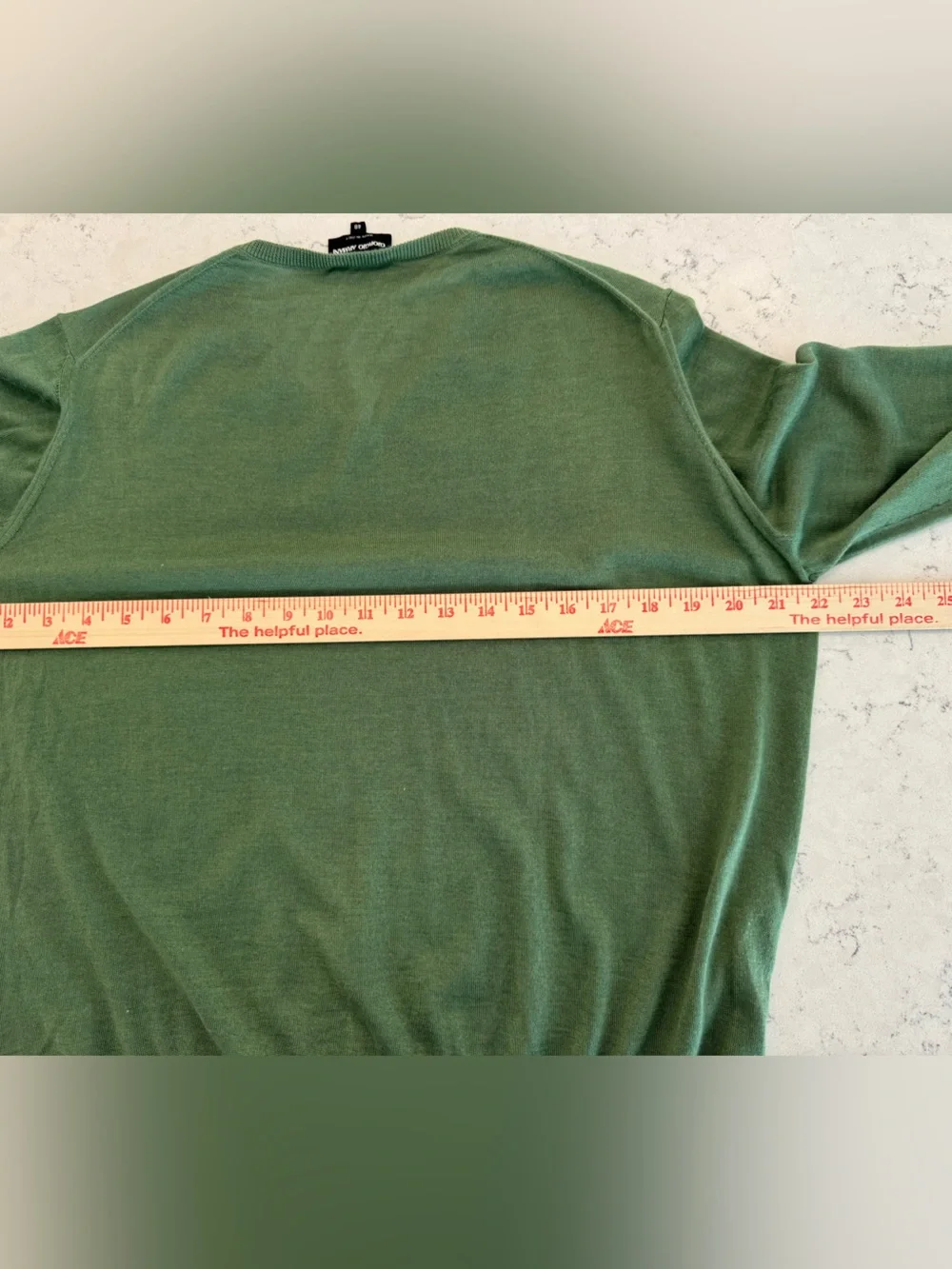 Giorgio Armani Black Label premium blend cashmere silk sweater Men’s Sz 48 Green